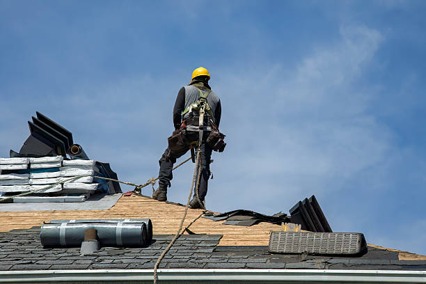 Professional Roof Repair technician working in Moshannon, PA